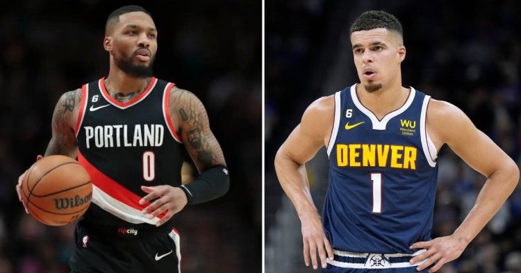 Damian Lillard and Michael Porter Jr. (Credit- Amanda Loman Getty Images and Getty Images)
