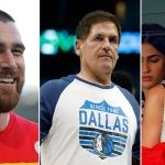 Star tight end TRavis Kelce, Mark Cuban and pop star Swift (Credits: KCTV, USA Today and Betches)