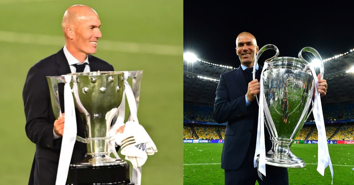 Zinedine Zidane won multiple trophies as Real Madrid's head coach