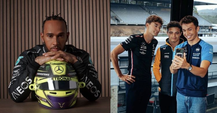 Lewis Hamilton gets trolled on by Lando Norris and George Russell over his 8th title