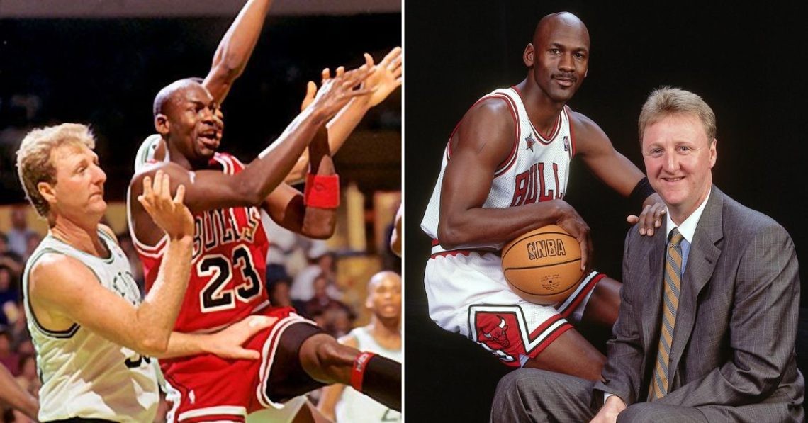 Michael Jordan and Larry Bird