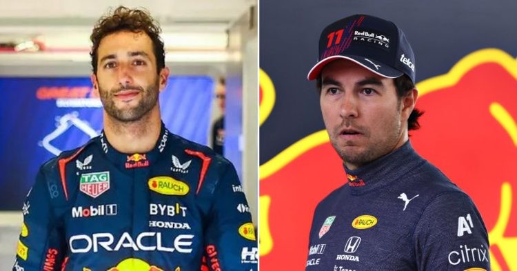 Daniel Ricciardo is the favorite for Red Bull to replace Sergio Perez. (Credits - The Mirror, Sports Illustrated)