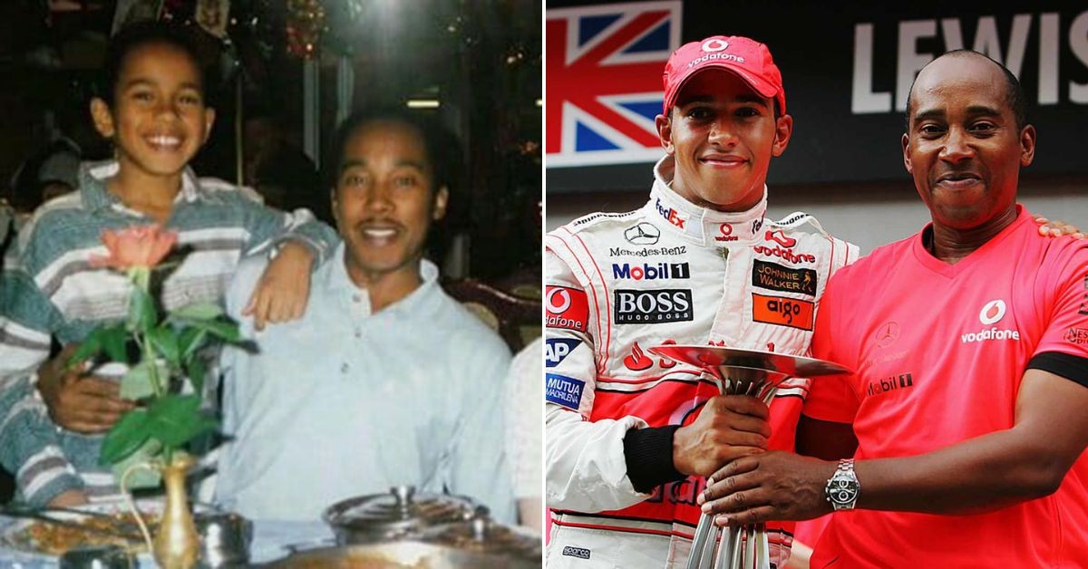 Lewis Hamilton and his father Credits People The Sun