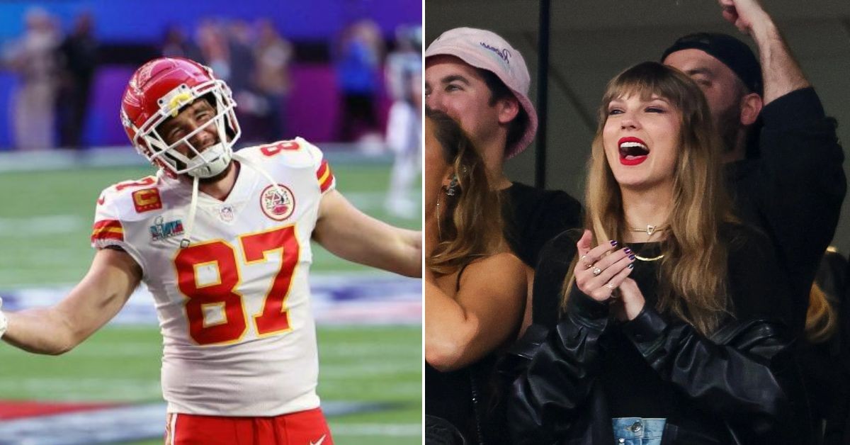 Kelce and Swift (Credit: X)