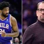Joel Embiid and Nick Nurse (Credits: Getty Images and USA TODAY)