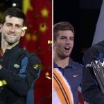 Novak Djokovic and Borna Coric at Shanghai Masters