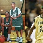 LeBron James with the Fab 5 in high school