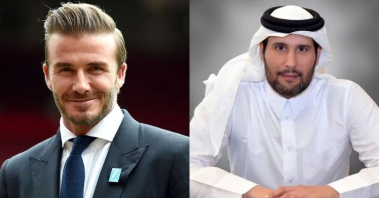 David Beckham and Sheikh Jassim