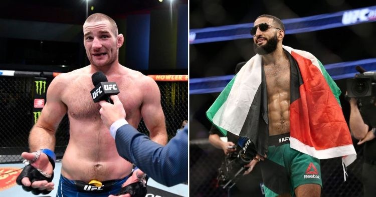 Sean Strickland and Belal Muhammad break silence on Israel-Palestine conflict. (Credits: UFC & MMA Fighting)