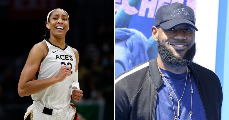 Aja Wilson and LeBron James (Credits: Getty Images)