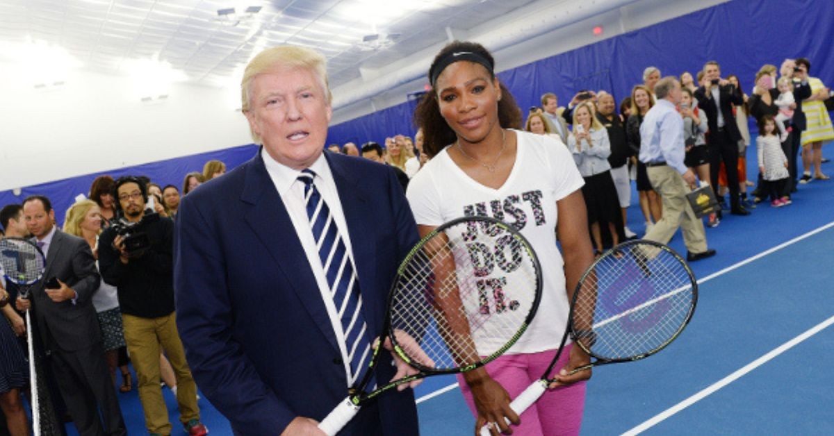 Donald Trump and Serena Williams