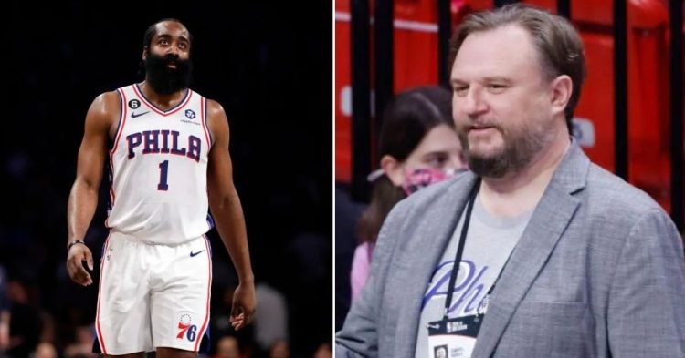 James Harden and Daryl Morey (Credit- Sarah Stier via Getty Images and Getty Images)