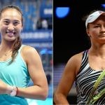 Qinwen Zheng with Zhengzhou Open title, Barbora Krejcikova