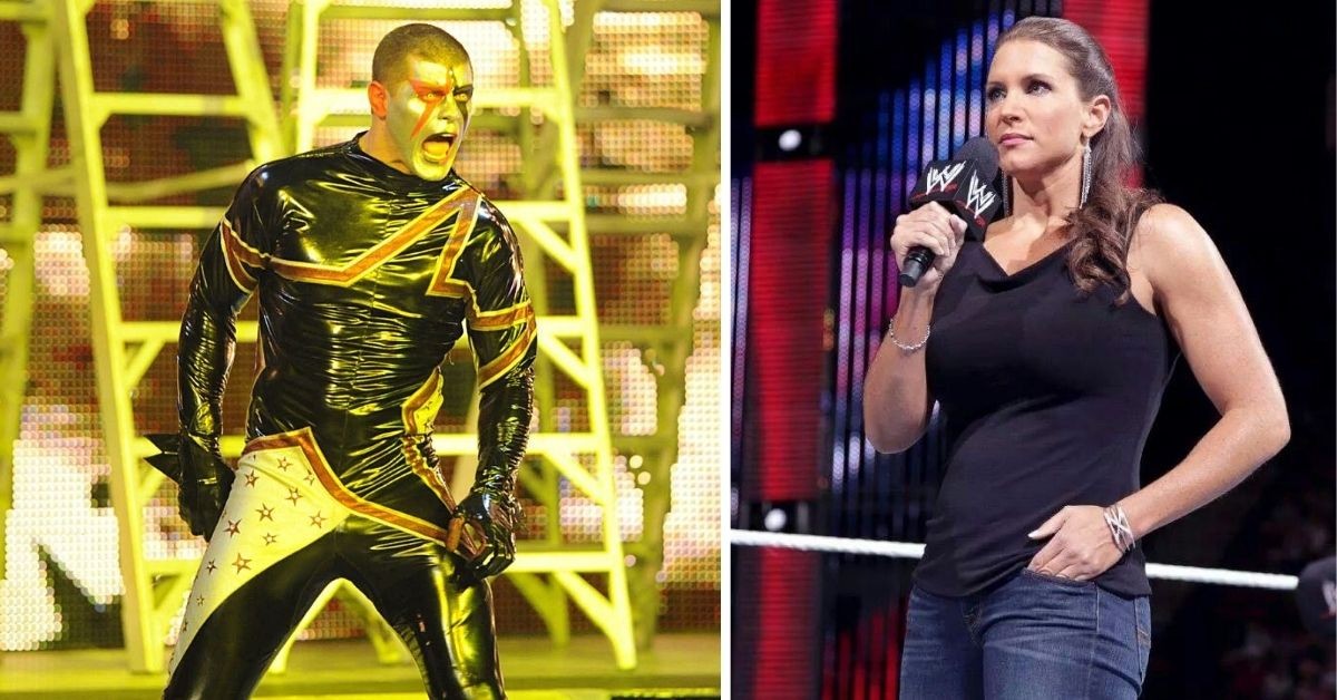 Stardust and Stephanie McMahon