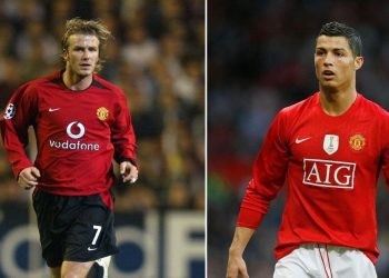 David Beckham and Cristiano Ronaldo