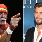 Hulk Hogan (left) and Chris Hemsworth(right)