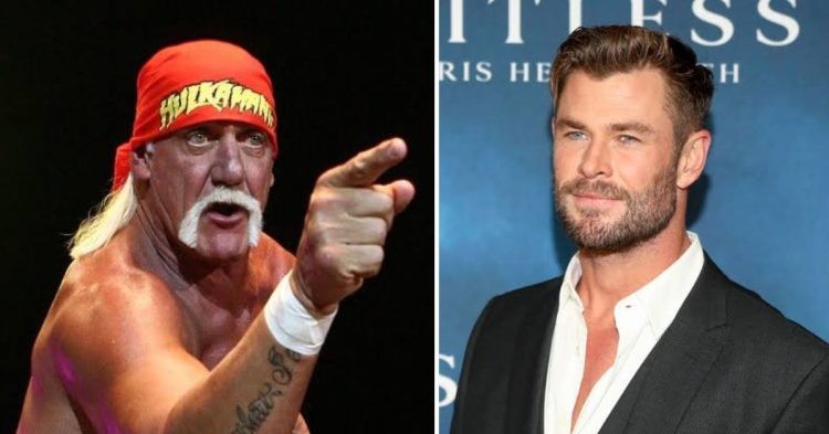 Hulk Hogan (left) and Chris Hemsworth(right)