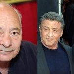 Burt Young (left) and Burt Young with Sylvester Stallone (right)