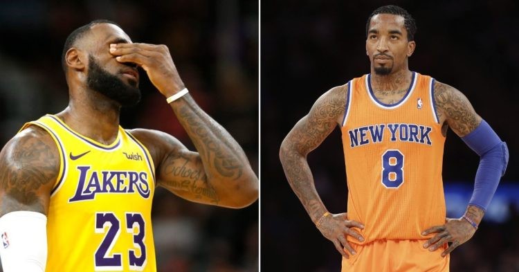 LeBron James and J.R. Smith (Credit- Getty Images and New York Times)