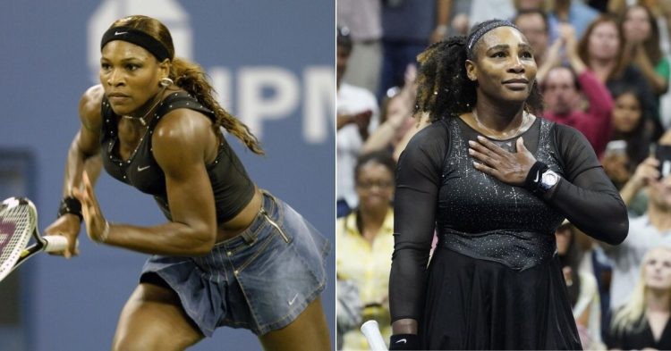 Serena Williams in a chase, Serena Williams gets enthralled by an ovation