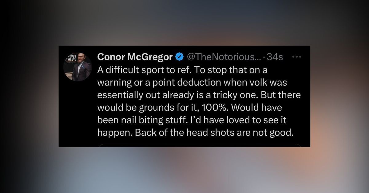 Conor McGregor defended Islam Makhachev