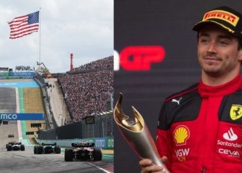 US Grand Prix (left), Charles Leclerc (right) (Credits- F1, F1 Chronicle)