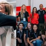 Suzie Wolff praises Lewis Hamilton for being the only driver to come down and show support for the women