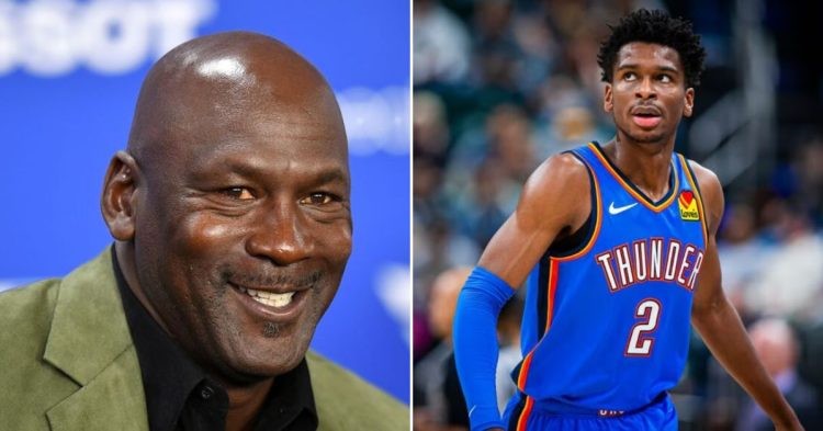 Michael Jordan and Shai Gilgeous-Alexander (Getty Images and NBA)