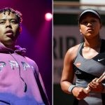 Cordae and Naomi Osaka. (Scott Dudelson / Getty Images, TPN/Getty Images)