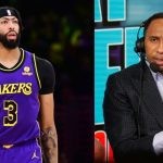 Stephen A. Smith and Los Angeles Lakers' Anthony Davis