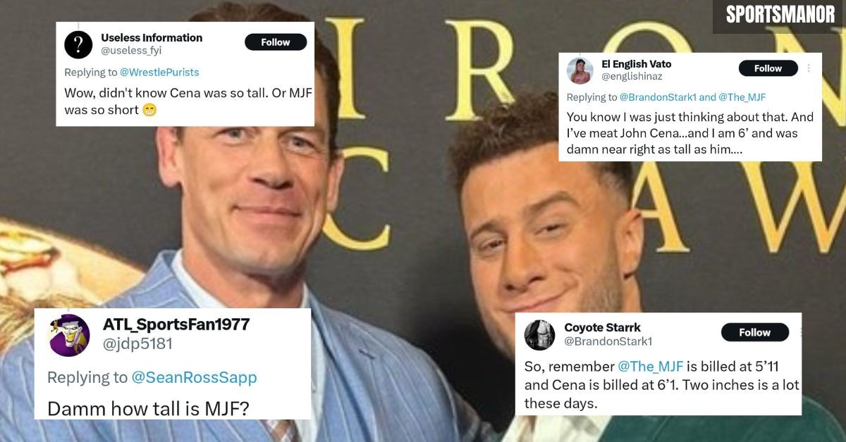 Fan reaction to John Cena and MJF height difference