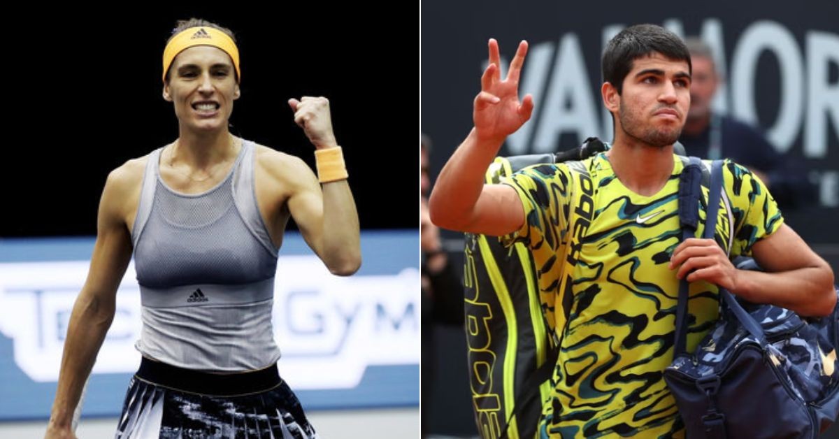 Andrea Petkovic and Carlos Alcaraz. (Credits- tennisnet, Getty Images)