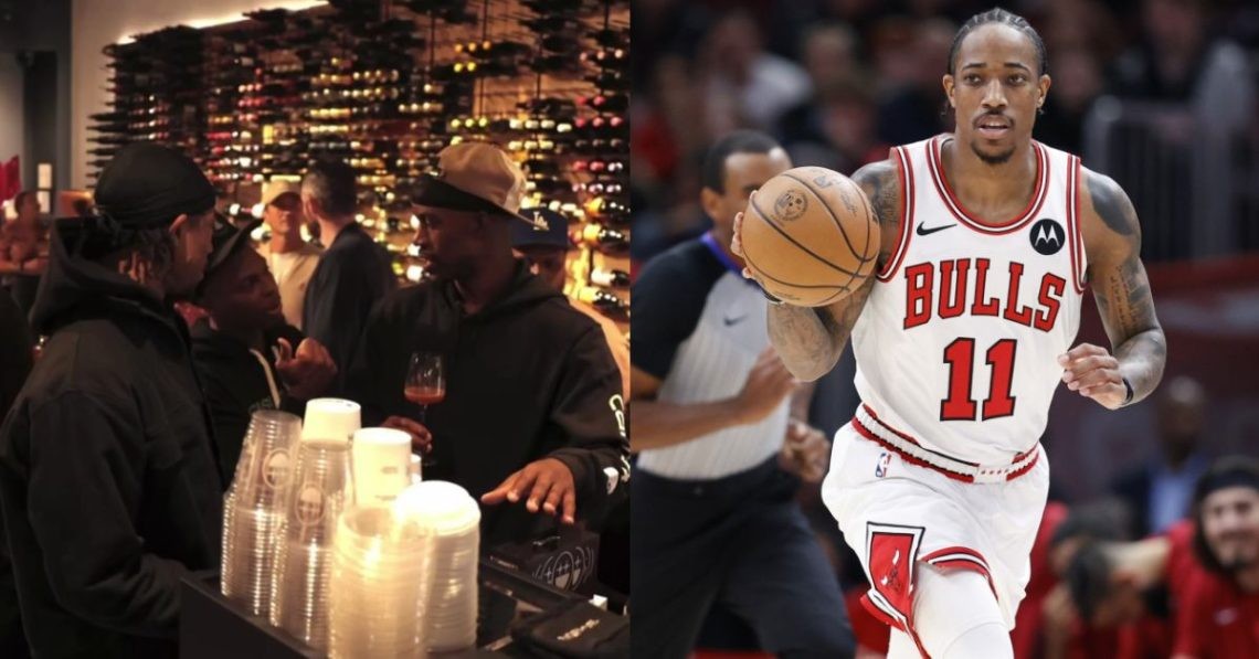 Chicago Bulls' DeMar DeRozan, Jimmy Butler and Kyle Lowry