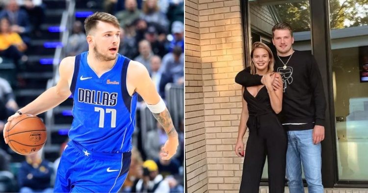Luka Doncic and Anamaria Goltes