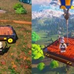 Building vehicles in LEGO Fortnite