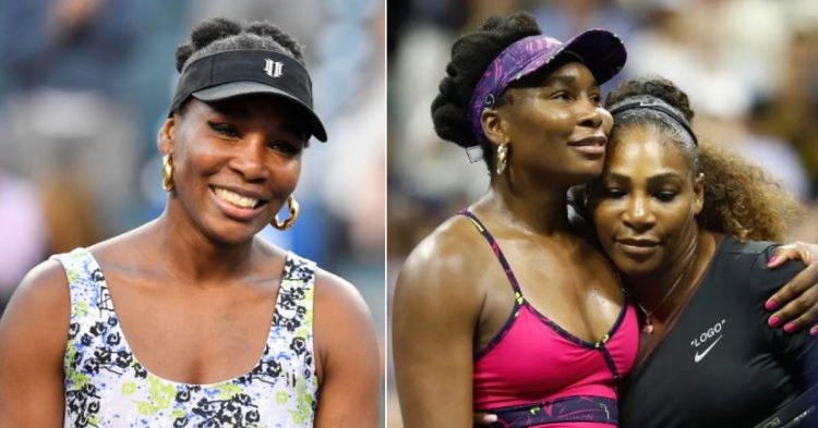 Venus Williams with her sister Serena Williams
