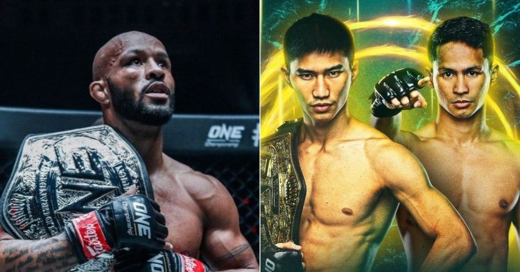 Demetrious Johnson (left) and ONE Friday Fights 46 poster (right)
