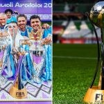 Manchester City and FIFA Club World Cup Trophy