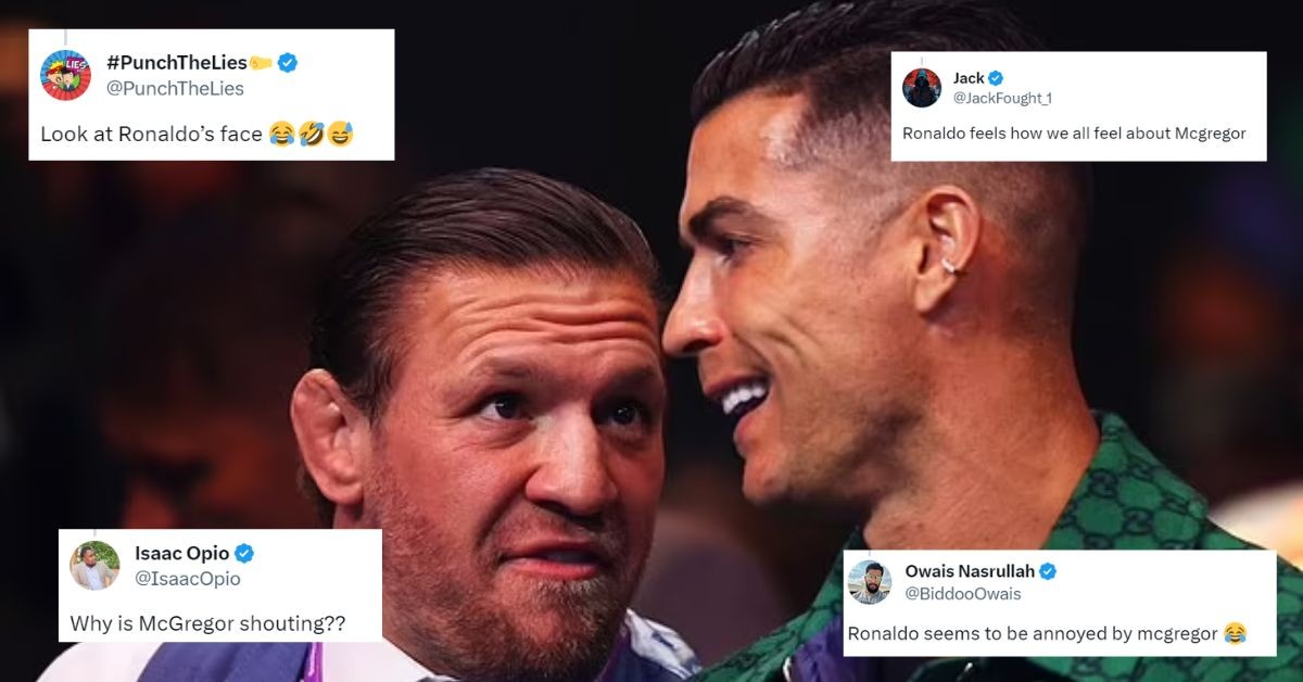 Soccer fans react to Cristiano Ronaldo and Conor McGregor's awkward interaction