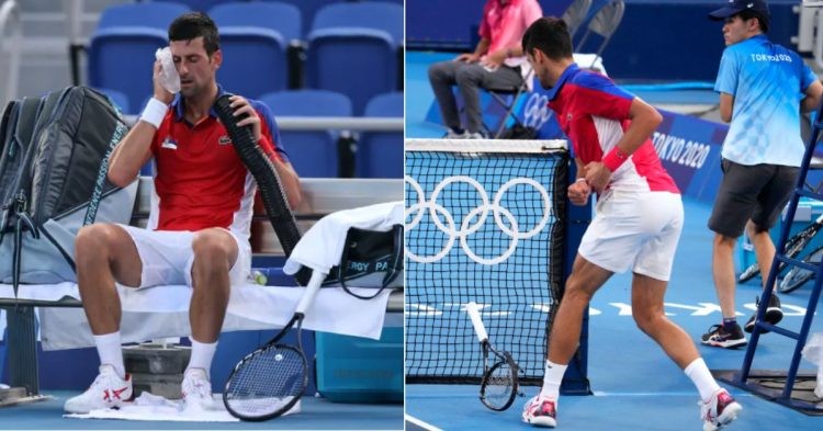 Novak Djokovic at Tokyo Olympics in 2021