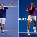 Daniil Medvedev and Rafael Nadal. (Credits-Al Bello/Getty Images, AFP)