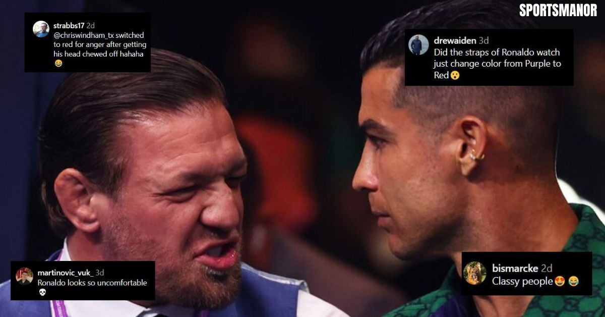 Fans react to CR7's awkward conversation with Conor McGregor