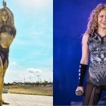 Report on Shakira as the Colombian singer was honored for her contribution by her hometown with a bronze statue, but it has a big problem.
