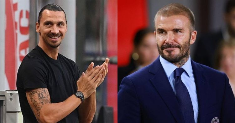 Report on Zlatan Ibrahimovic and David Beckham as the legends of the game were involved in a friendly bet during the 2018 FIFA World Cup.