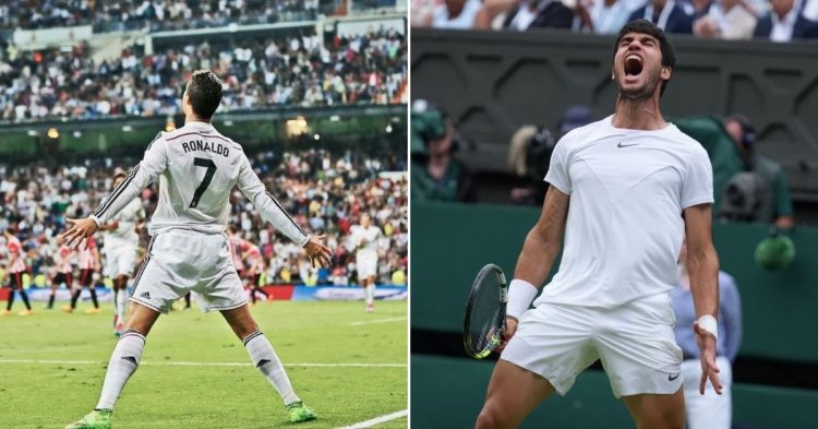 Cristiano Ronaldo and Carlos Alcaraz