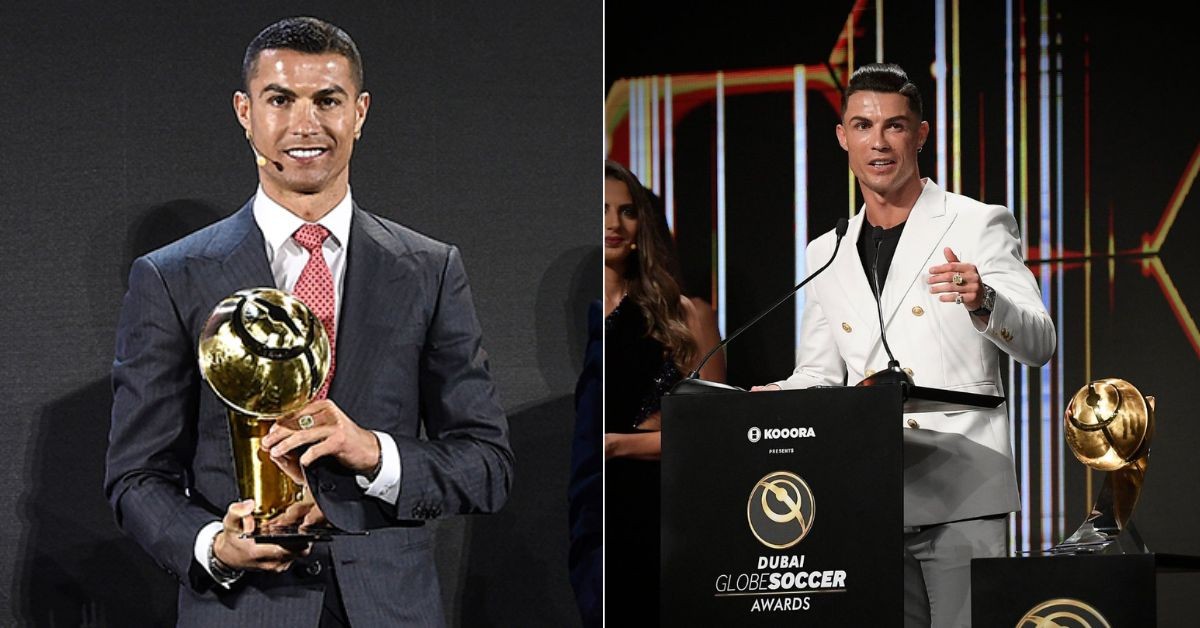 Cristiano Ronaldo has won six Globe Soccer's Men's Player of the Year award