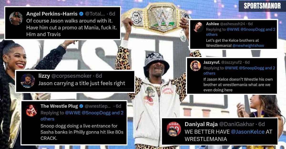 fans on Snoop Dogg giving his WWE belt to the Eagles