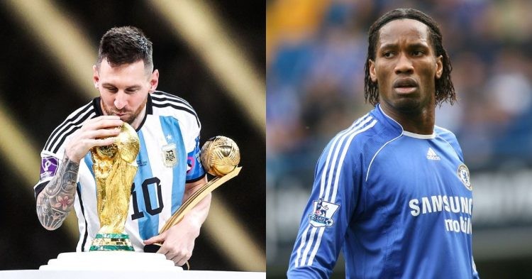 Lionel Messi and Didier Drogba