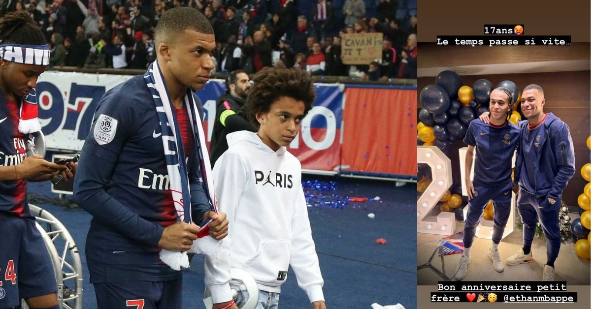 Kylian Mbappe wishes Ethan Mbappe on his birthday