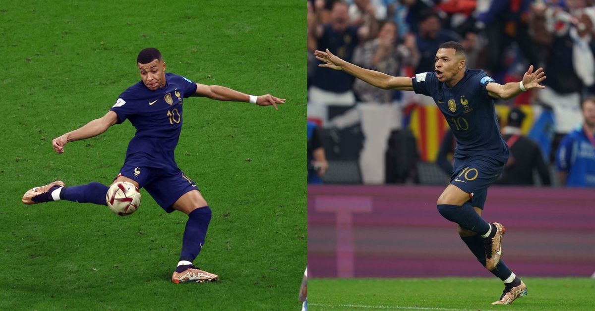 Kylian Mbappe scored a hat trick at the 2022 World Cup final